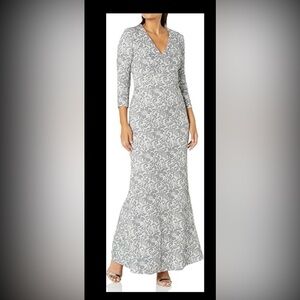 JS Collections Silver Long Sleeve Dress